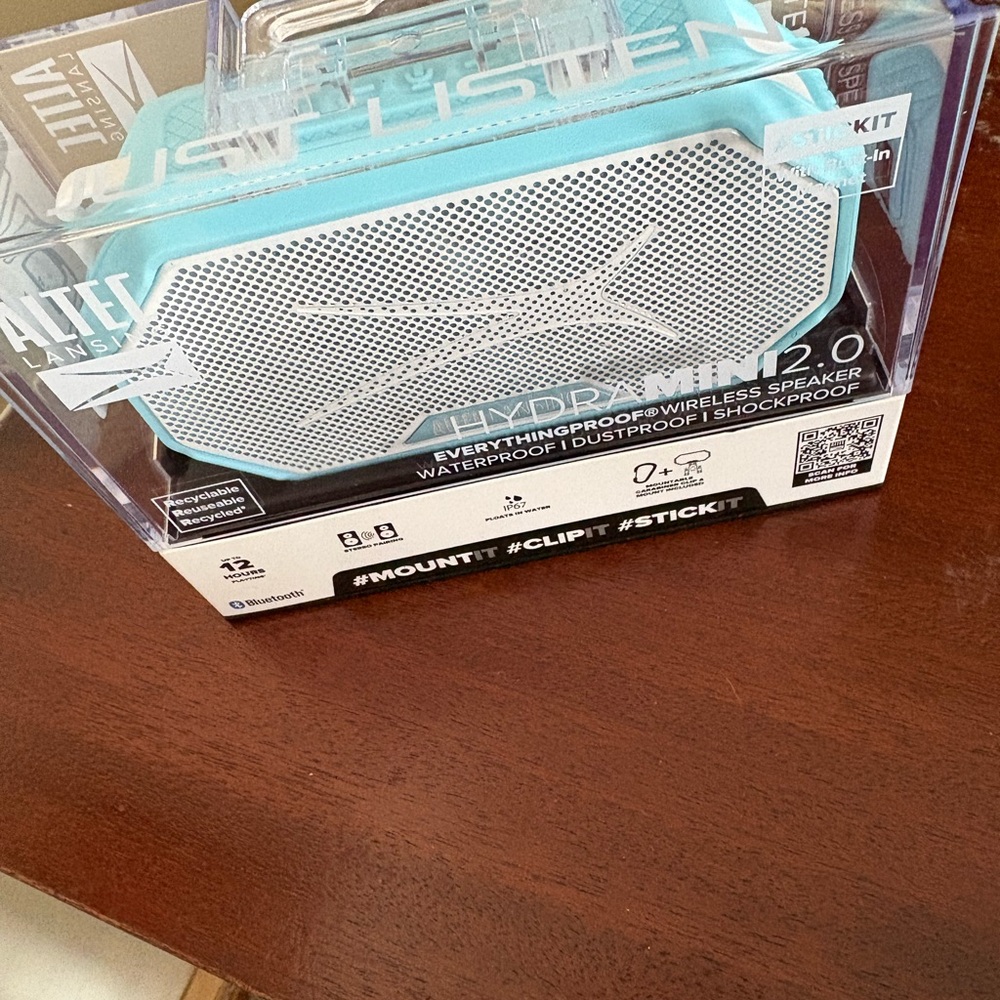 Altec Lansing HydraMini 2.0 Blue Portable Speaker